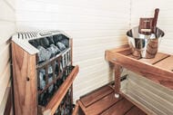 Набор аксессуаров HARVIA SA006 (шайка, ковш, термометр-гигрометр) нерж.сталь