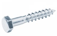 Шуруп сантехнический DIN 571 Zn 6х40 (4 шт.) белый цинк, КР.021669