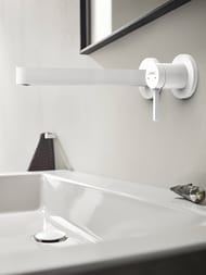 Смеситель Hansgrohe Finoris 76050700 для раковины, скрытого монтажа, излив 228, матовый белый — изображение 2