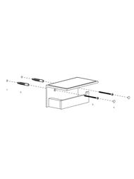 Держатель туалетной бумаги Decor Walther CONTRACT с полкой, цвет: черный матовый 0654160