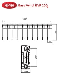 �������� ��������������� Rifar Base Ventil BVR 200 ������ ������ �����������, 10 ������, 1000 ��