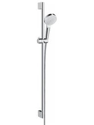 Душевой набор Hansgrohe Crometta 1jet (ручной душ, штанга 90см, шланг 160см) хром/белый 26537400 — миниатюра 1