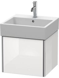 Тумба под раковину Duravit XSquare 484х397х460 подвесная, 1 ящик, белый глянец XS409202222 — миниатюра 1