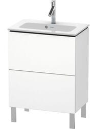 Тумба под раковину Duravit L-Cube 620х704х391 напольная, 2 ящика, белый матовый LC667301818 — миниатюра 1