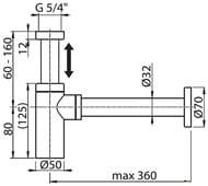 ����� ��� ����������� �������� RAVAK X01834 1 G 5/4"�46 ��, ������