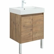 Тумба под раковину Aquanet Nova Lite 60 298849 (576х442х562) подвесная, 2 дверцы, дуб рустикальный