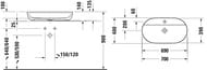 �������� Duravit Luv 700�400 �����������, �����, ������ � ������������ ������� 0380700000
