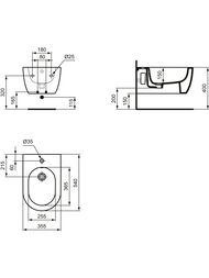 ���� ��������� Ideal Standard BLEND CURVE 355x540x250 �� ������� ����������, ����� ������� T3750V1
