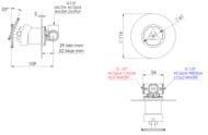 Смеситель для душа Remer Chrono CH30LRP, медь брашированная — миниатюра 2