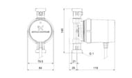 Насос циркуляционный GRUNDFOS COMFORT 15-14 BX PM, без гаек,  97916772