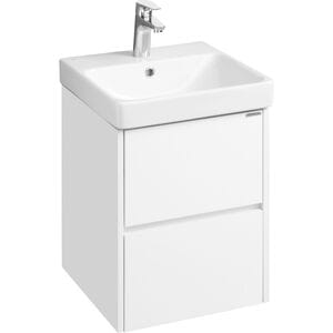 Тумба под умывальник AQUATON Сканди 45 1A251601SD010 432x427x522 2 ящ., белый матовый/белый глянец