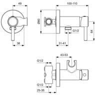��������� ������������ Ideal Standard �������������, � ������������� �����, ����: ���� BD130AA