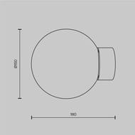 ��������� ���������� Maytoni Basic form (����� ����) MOD321WL-01G1, 40��, IP20, E14, ������