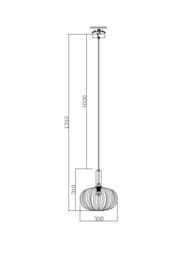 Подвесной светильник Freya Zelma (Зейма) FR8012PL-01GN, 220/240 V, IP20,латунь