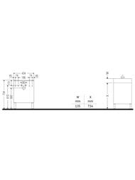 Тумба под раковину Duravit L-Cube 434х593х341 напольная, петли слева, белый матовый LC6750L1818 — изображение 2
