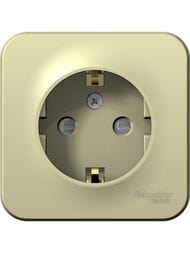 Розетка Systeme Electric BLANCA О/У с заземлением ИЗОЛ.ПЛ., 16А, 250В, БЕЖЕВЫЙ BLNRA011117