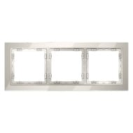 Рамка на 3 поста Voltum S70 VLS110303 (кашемир, стекло)