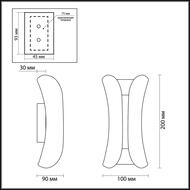 ������� ��������� ������������ ���������� Odeon Light Krista 3886/6BG, ������