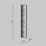 ��������� ���������� Maytoni Facet (�����) MOD094WL-03G, IP20, E14�2, ������