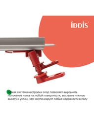 Душевой лоток IDDIS Perfex 975B7SB00DZ 700мм, с сифоном, комбинир. затвор, двухсторон.решетка, хром — изображение 11
