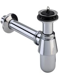 Сифон Viega 1 1/4 x 32, хромированная латунь, универ. выпуск, пробка, мод.5754, 102845