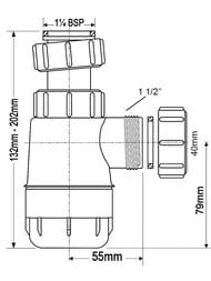 ����� ���������� McAlpine (1 1/4"�40��)  MRW240NW