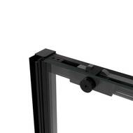 Душевая дверь Vincea Slim Soft VDS-1SS140CLB 1400 профиль черный, стекло прозрачное — миниатюра 3