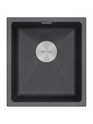 Мойка LUMI 41UNI, IT-GRANIT, LU41-DG, графит, 410х460, Paulmark