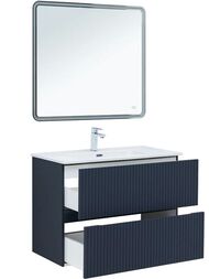 Тумба для раковины Aquanet Джейн 90 (900х455х637) подвесная, 2 ящика, цвет: маренго 335430
