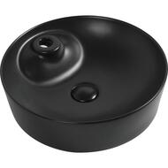 Раковина накладная Aquanet Moon-2-MB 273671 430х430х130 без перелива, отв. под смеситель, черный мат