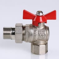 Кран угловой с американкой 1"ВН VALTEC BASE красная бабочка VT.228.N.06 — изображение 9