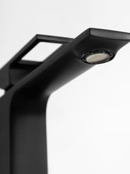 Смеситель на раковину BelBagno LUCE LUC-LMC-NERO-W0 высокий, однозахватный, без д/к, черный матовый