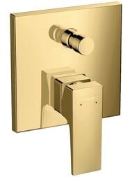 Смеситель Hansgrohe Metropol 32545990 для ванны однорычажный, внешняя часть, полиров золото