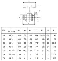 ���� ������� Oventrop Optibal 1.1/4"�� DN-32 ��������������, 16 ���, ���.������, �����.����� 1077310