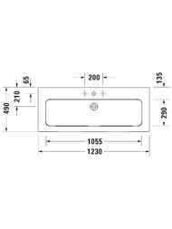 ���������� DURAVIT ME by Starck 1230�490 1 ���. ��� ���������, �������, ����� ����� ���. 2361123200