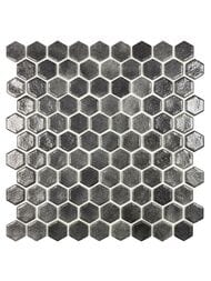 Мозаика Vidrepur Hex Colors   509 (307х317) на сетке, черная (шт.) — миниатюра 1