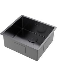 Мойка Omoikiri TAKI 49-U/IF GM (490х440х200) монтаж врезной/подстольный/вровень, ворон.сталь 4973524