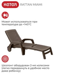 ������� B:RATTAN MIAMI (190x70x46), ����������