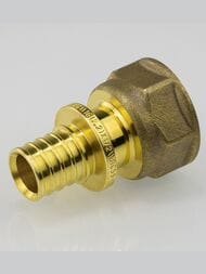 Соединитель VALTEC, аксиальный, 16х1/2"В, латунь CW614N, VTm.402.G.001604