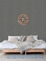Обои виниловые на флизелине Grandeco Muse MU 3207 (0,53х10,05) ромбы, коричневые (рул.)