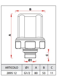 ����������� ���������� FAR 1/2" ��, �max 50���, FA 2895 12