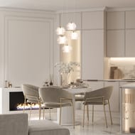 Подвесной светильник Freya Flower (Флаэ) FR5579PL-L40BS,2800 K,83 Ra,220/240 V,IP20,латунь