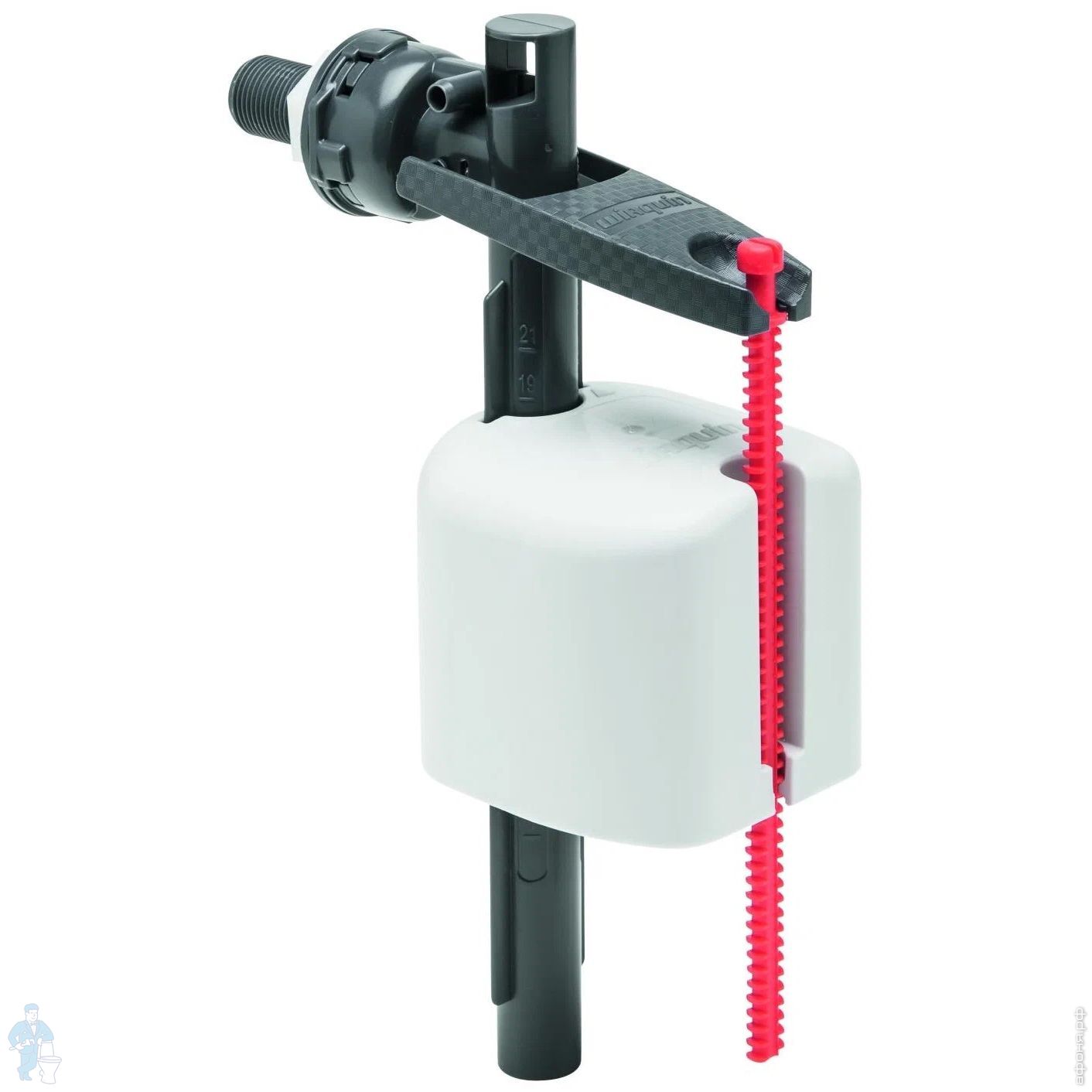 Клапан заливной WIRQUIN Kompact поршневого типа, 1/2, нижняя подводка ...