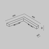 �������� ���������� Maytoni Basis Angle (����� ����) TR078-2-24W3K-W Gravity 3000K 24�� 120�, IP20, �����