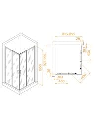 ������� ������ RGW Passage PA-246B (1000�900�1950) �������., ��. 6�� ����������/������ 030824690-14