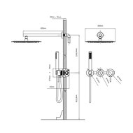 ������� �������� Vincea ���� (Groove) VSFW-4G01MB ������������, 2 ������, 30�� ���� ���, ������