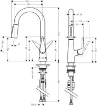 ��������� Hansgrohe Talis M51 ��� ����� 160 �������� ���������� ����� ���� 72815000