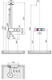 ������� ������� Novellini F 430�1250 ��, ���������, ������� � ������ ���, ������ ������� EFFET-H