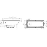 Ванна акриловая RAVAK CLASSIC II 140х70 белая