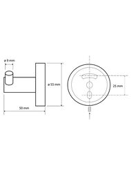 Крючок двойной Bemeta White 104106034 цвет: белый